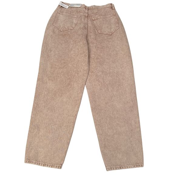 Arizona Pinched Waist Baggy Jeans Tapered leg Washed Khaki size 13 - Picture 2 of 13